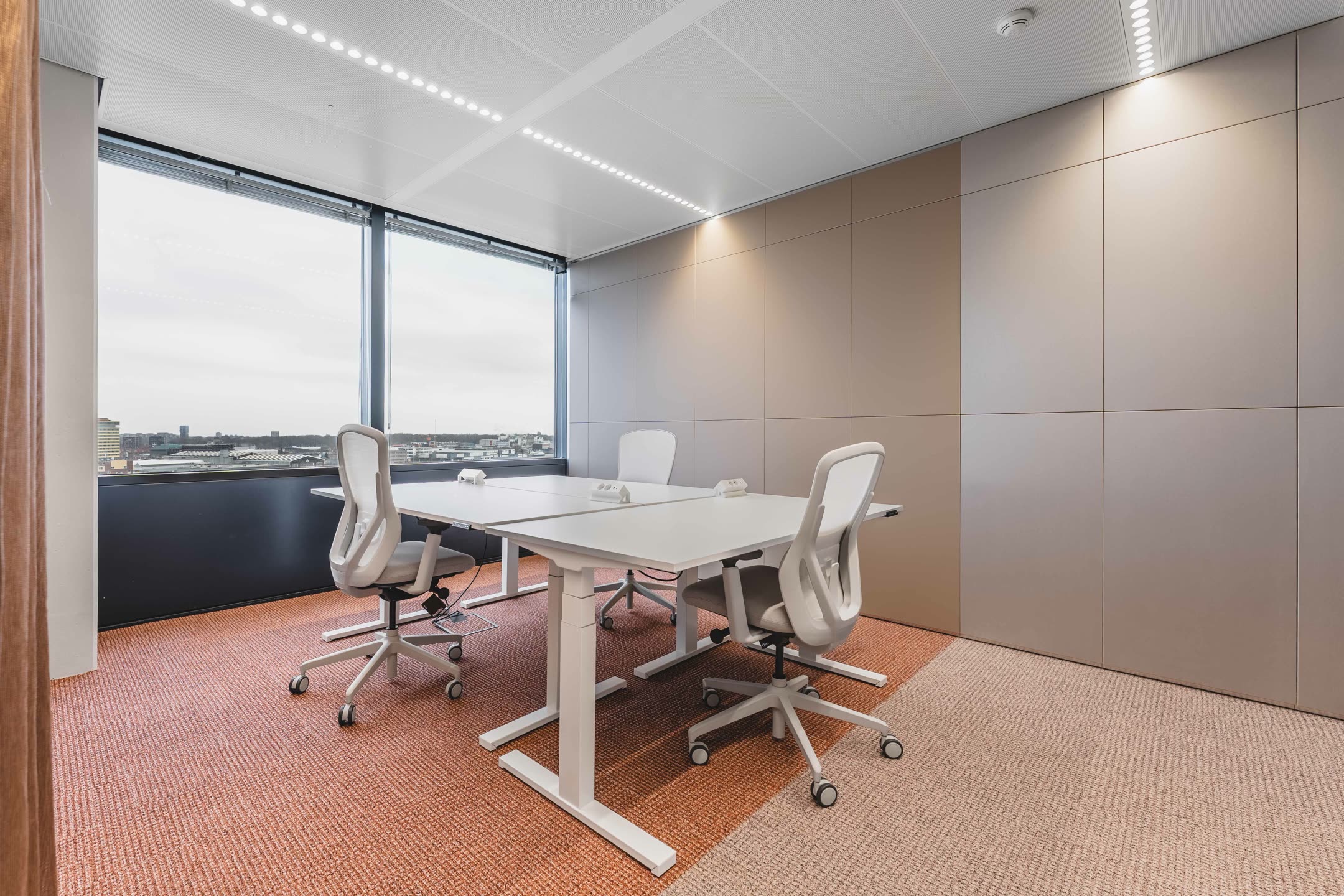 Private office with views over Amsterdam
